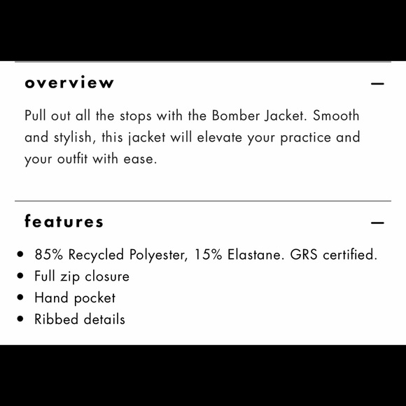 Manduka Yoga Bomber Jacket Sz S - Picture 3 of 8